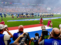 The atmosphere in the stadium is buzzing during the match between the Netherlands and England (EURO 2024) at the BVB Stadion Dortmund for th...