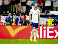 England forward Harry Kane is scoring the 1-1 during the match between the Netherlands and England (EURO 2024) at the BVB Stadion Dortmund f...