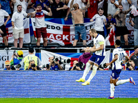 England forward Harry Kane is scoring the 1-1 during the match between the Netherlands and England (EURO 2024) at the BVB Stadion Dortmund f...