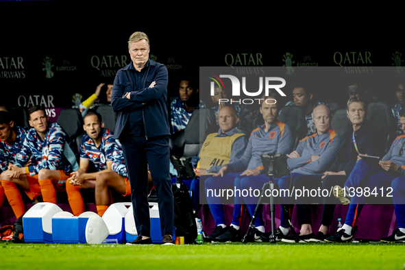 Netherlands trainer Ronald Koeman is coaching during the match between the Netherlands and England (EURO 2024) at the BVB Stadion Dortmund f...