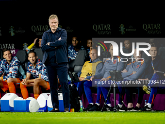 Netherlands trainer Ronald Koeman is coaching during the match between the Netherlands and England (EURO 2024) at the BVB Stadion Dortmund f...