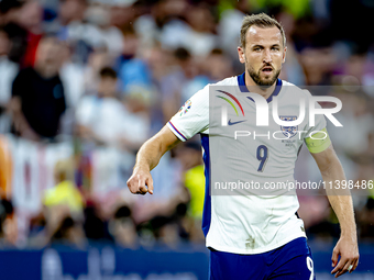 England forward Harry Kane is playing during the match between the Netherlands and England (EURO 2024) at the BVB Stadion Dortmund for the S...