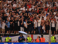 England fans are ruing Foden's near miss during the Semi Final of the UEFA European Championship between England and Netherlands at the BVB...