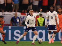 Phil Foden (England) is playing during the Semi Final of the UEFA European Championship between England and Netherlands at the BVB Stadion i...