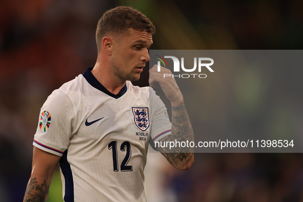 Kieran Trippier (England) is playing during the Semi-Final of the UEFA European Championship between England and Netherlands at the BVB Stad...