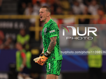 Jordan Pickford (England) is playing during the Semi Final of the UEFA European Championship between England and Netherlands at the BVB Stad...