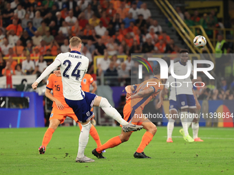 Cole Palmer (England) is missing the goal during the Semi Final of the UEFA European Championship between England and Netherlands at the BVB...