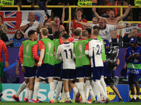 Ollie Watkins (England) is scoring his team's second goal during the Semi Final of the UEFA European Championship between England and Nether...