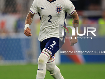 Kyle Walker (England) is playing during the Semi Final of the UEFA European Championship between England and Netherlands at the BVB Stadion...