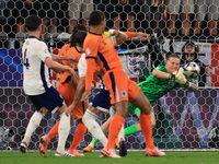 Jordan Pickford (England) is making a save during the Semi Final of the UEFA European Championship between England and Netherlands at the BV...