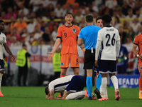 Wout Weghorst (Netherlands) is appealing to the ref during the Semi Final of the UEFA European Championship between England and Netherlands...