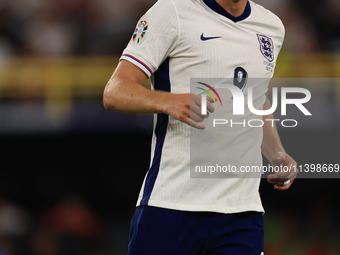 Harry Kane (England) is playing during the Semi Final of the UEFA European Championship between England and Netherlands at the BVB Stadion i...