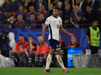 Jude Bellingham (England) is being shown a yellow card during the Semi Final of the UEFA European Championship between England and Netherlan...