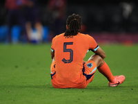 Nathan Ake (Netherlands) is reacting to the final whistle after the Semi-Final of the UEFA European Championship between England and Netherl...