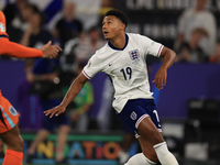 Ollie Watkins (England) is playing during the Semi Final of the UEFA European Championship between England and Netherlands at the BVB Stadio...