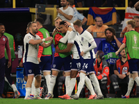 Ollie Watkins (England) is scoring his team's second goal during the Semi Final of the UEFA European Championship between England and Nether...