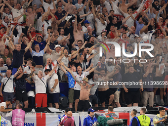 Ollie Watkins (England) is scoring his team's second goal during the Semi Final of the UEFA European Championship between England and Nether...