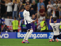 Ezri Konsa (England) is reacting to the final whistle after the Semi Final of the UEFA European Championship between England and Netherlands...