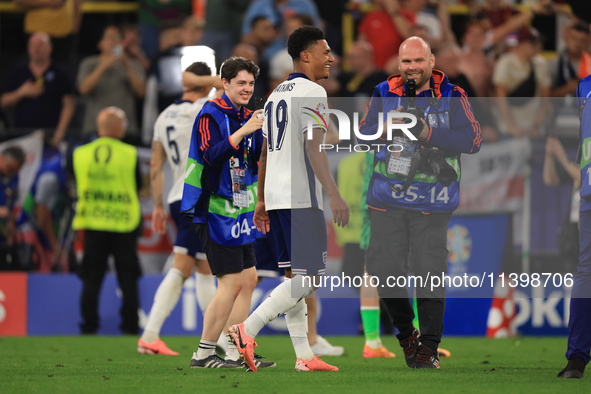 Ollie Watkins (England) is participating in the Semi Final of the UEFA European Championship between England and Netherlands at the BVB Stad...