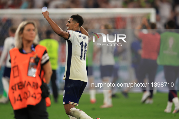 Jude Bellingham (England) is playing after the Semi Final of the UEFA European Championship between England and Netherlands at the BVB Stadi...