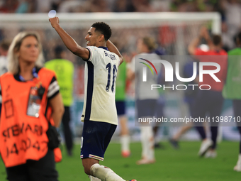 Jude Bellingham (England) is playing after the Semi Final of the UEFA European Championship between England and Netherlands at the BVB Stadi...