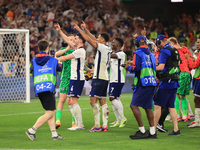 England are celebrating after the Semi-Final of the UEFA European Championship between England and the Netherlands at the BVB Stadion in Dor...