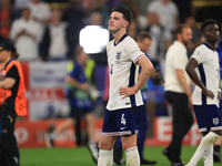 Declan Rice (England) is taking in the fans singing ''Three Lions'' after the Semi Final of the UEFA European Championship between England a...