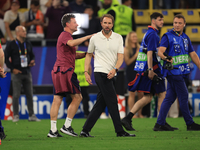 Gareth Southgate, England manager, is speaking after the Semi Final of the UEFA European Championship between England and Netherlands in Dor...