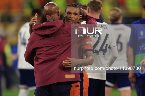 Nathan Ake (Netherlands) is appearing after the Semi Final of the UEFA European Championship between England and Netherlands at the BVB Stad...