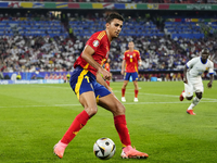 Rodrigo Hernandez defensive midfield of Spain and Manchester City during the UEFA EURO 2024 semi-final match between Spain v France at Munic...