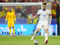 William Saliba centre-back of France and Arsenal FC during the UEFA EURO 2024 semi-final match between Spain v France at Munich Football Are...