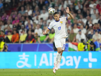 William Saliba centre-back of France and Arsenal FC during the UEFA EURO 2024 semi-final match between Spain v France at Munich Football Are...