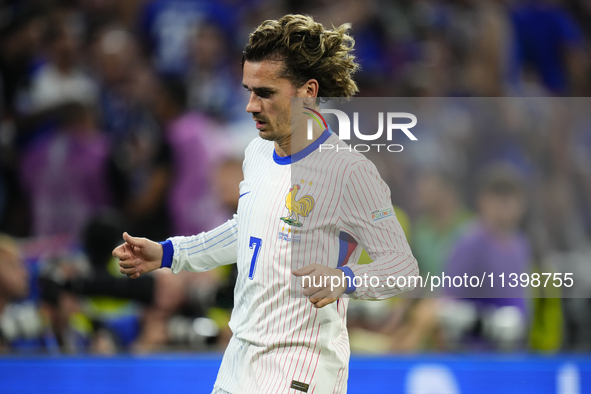 Antoine Griezmann centre-forward of France and Atletico de Madrid during the UEFA EURO 2024 semi-final match between Spain v France at Munic...