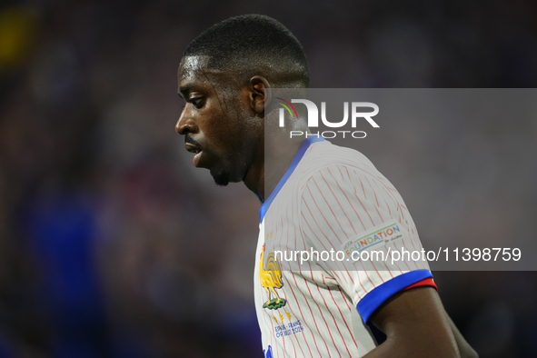 Ousmane Dembele right winger of France and Paris Saint-Germain during the UEFA EURO 2024 semi-final match between Spain v France at Munich F...