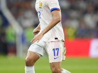 William Saliba centre-back of France and Arsenal FC during the UEFA EURO 2024 semi-final match between Spain v France at Munich Football Are...