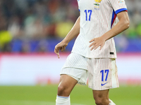 William Saliba centre-back of France and Arsenal FC during the UEFA EURO 2024 semi-final match between Spain v France at Munich Football Are...