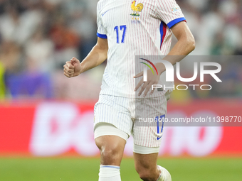 William Saliba centre-back of France and Arsenal FC during the UEFA EURO 2024 semi-final match between Spain v France at Munich Football Are...