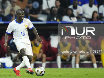 N'Golo Kante defensive midfield of France and Al-Ittihad Club during the UEFA EURO 2024 semi-final match between Spain v France at Munich Fo...