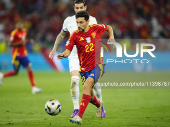 Jesus Navas right-back of Spain and Sevilla FC during the UEFA EURO 2024 semi-final match between Spain v France at Munich Football Arena on...