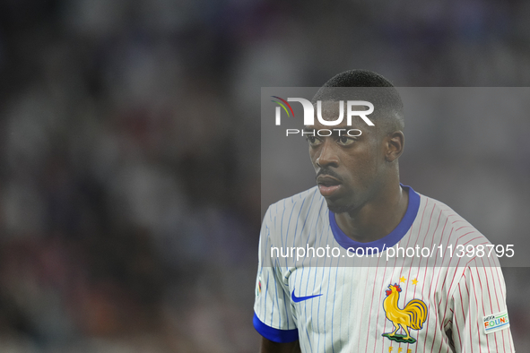 Ousmane Dembele right winger of France and Paris Saint-Germain during the UEFA EURO 2024 semi-final match between Spain v France at Munich F...