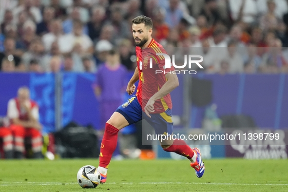 Nacho Fernandez centre-back of Spain and Real Madrid during the UEFA EURO 2024 semi-final match between Spain v France at Munich Football Ar...