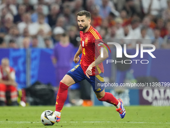 Nacho Fernandez centre-back of Spain and Real Madrid during the UEFA EURO 2024 semi-final match between Spain v France at Munich Football Ar...