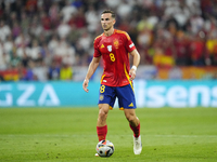 Fabian Ruiz central midfield of Spain and Paris Saint-Germain during the UEFA EURO 2024 semi-final match between Spain v France at Munich Fo...