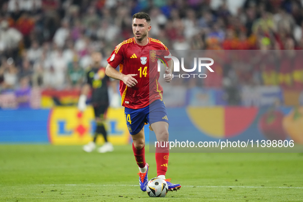 Aymeric Laporte centre-back of Spain and Al-Nassr FC during the UEFA EURO 2024 semi-final match between Spain v France at Munich Football Ar...