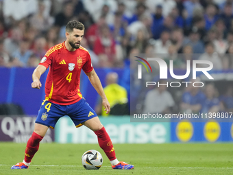 Nacho Fernandez centre-back of Spain and Real Madrid during the UEFA EURO 2024 semi-final match between Spain v France at Munich Football Ar...