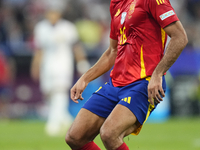 Rodrigo Hernandez defensive midfield of Spain and Manchester City during the UEFA EURO 2024 semi-final match between Spain v France at Munic...