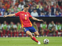 Fabian Ruiz central midfield of Spain and Paris Saint-Germain during the UEFA EURO 2024 semi-final match between Spain v France at Munich Fo...