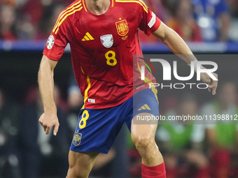 Fabian Ruiz central midfield of Spain and Paris Saint-Germain during the UEFA EURO 2024 semi-final match between Spain v France at Munich Fo...