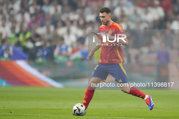 Aymeric Laporte centre-back of Spain and Al-Nassr FC during the UEFA EURO 2024 semi-final match between Spain v France at Munich Football Ar...