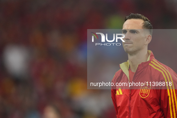 Fabian Ruiz central midfield of Spain and Paris Saint-Germain during the UEFA EURO 2024 semi-final match between Spain v France at Munich Fo...